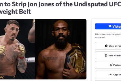 "Petition to Strip Jon Jones of the Undisputed UFC Heavyweight Belt" change.org